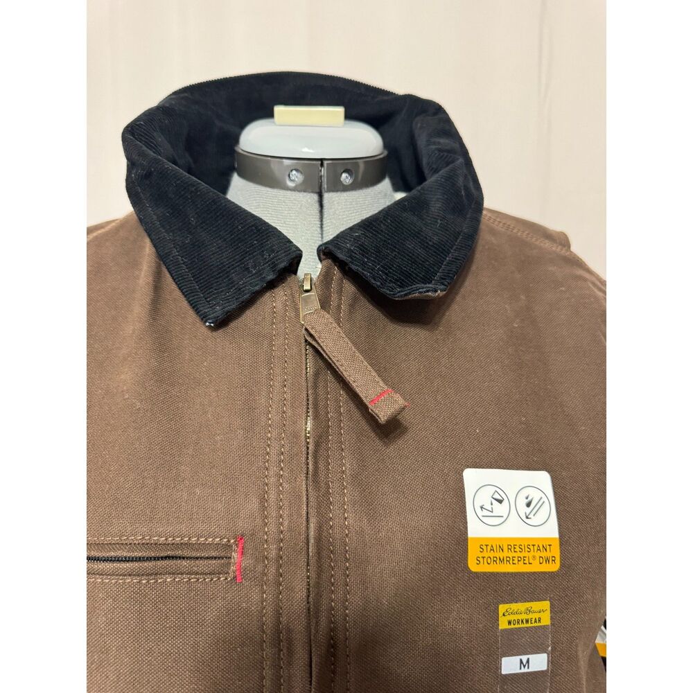 Eddie Bauer NWT Sz M Bark Men's Multi-pocket Berber Lined Workwear Jacket - Picture 11 of 14